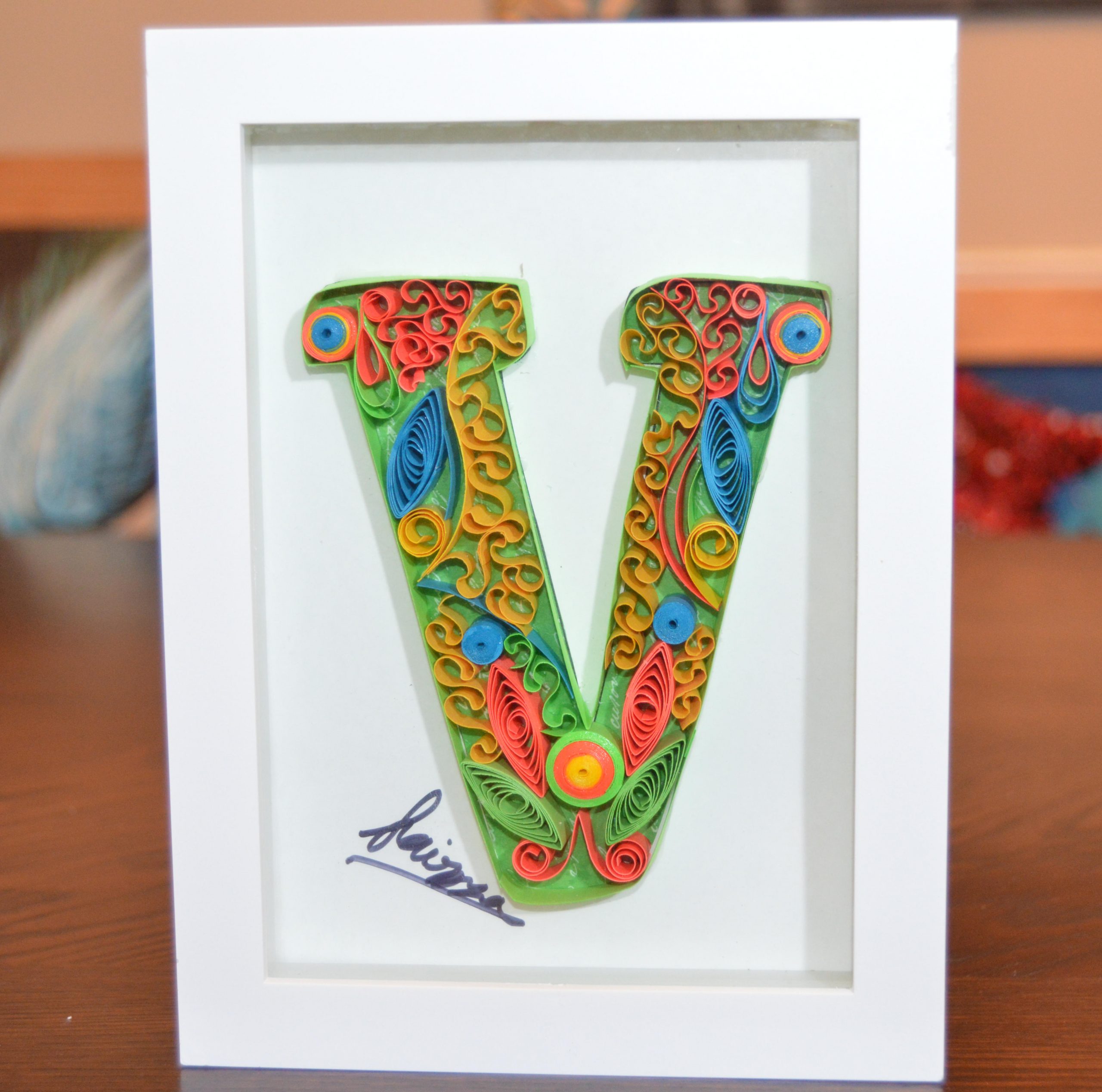 quilling letters of alphabet