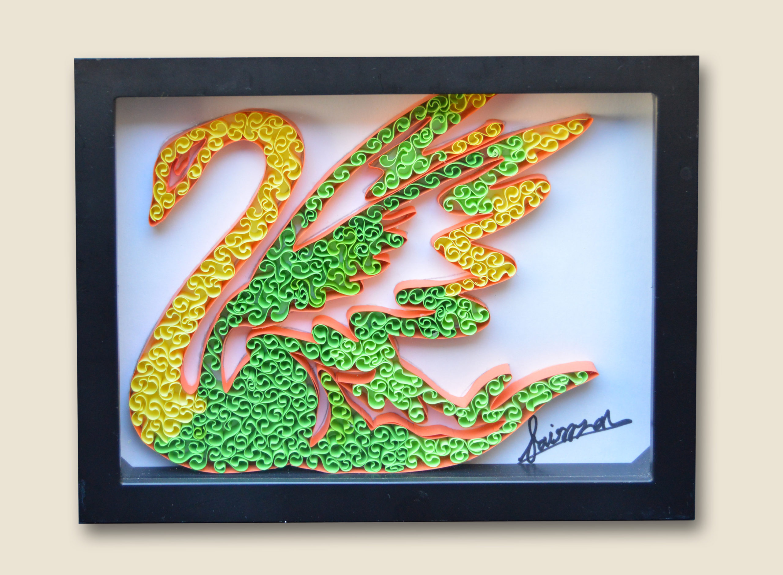 Paper Quilling Decoration Handmade Wall Art Design Unique Gift